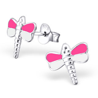 Dragon Fly Pink and White