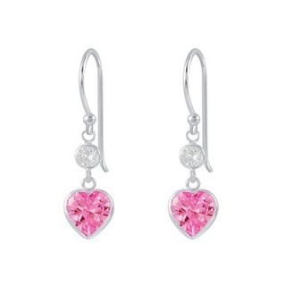 Heart - Cubic Zirconia Pink