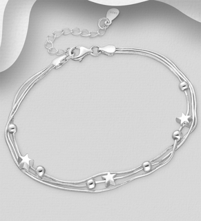 Star and Ball Charm Bracelet 