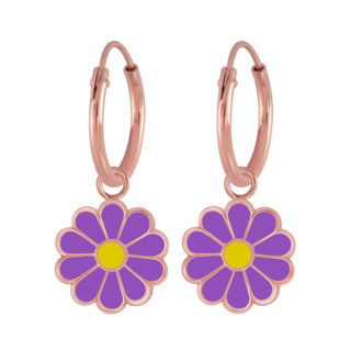 Daisy Purple - Rose Gold