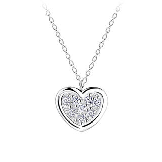 Heart Necklace - Crystal