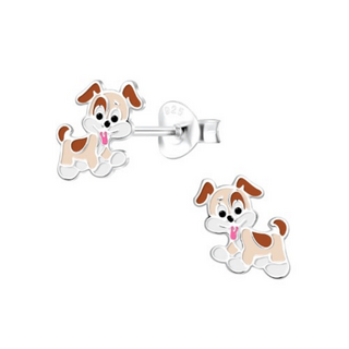 Puppy Dog Sterling Silver Earrings