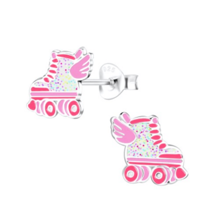 Roller Skates Sterling Silver Earrings