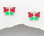Butterfly - Green and Red