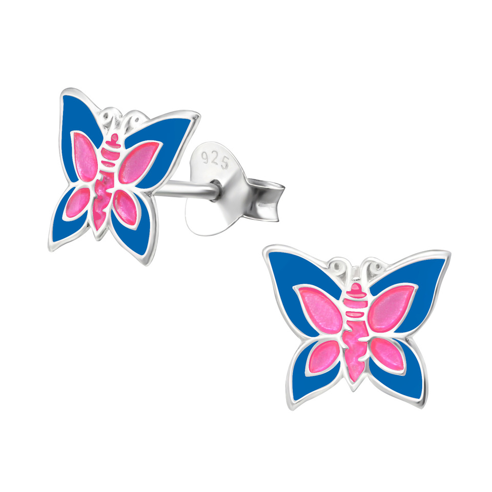 Butterfly Blue and Pink