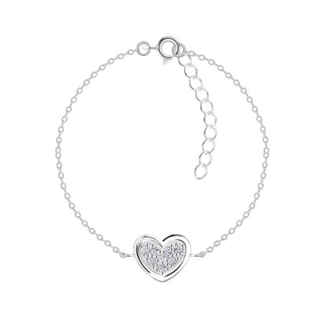 Heart Bracelet - Cubic Zirconia
