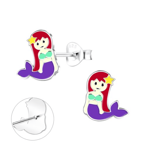 Mermaid - Sterling Silver Earrings