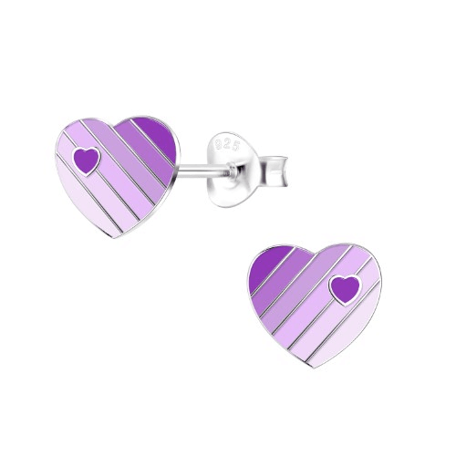 Heart - Sterling Silver Earrings