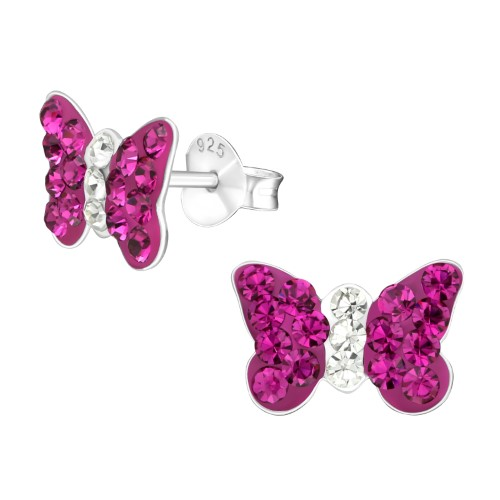 Butterfly Sterling Silver Earrings