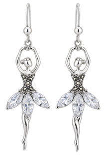 Ballerina Earrings – Sterling Silver