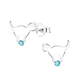 Cat Blue Crystal Ball 925