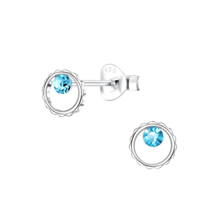 Cirlces with Blue Crystal