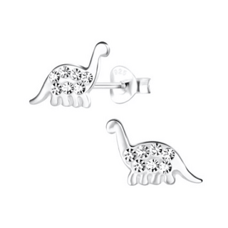 Dinosaur Brachiosaurus Sterling Silver Earrings